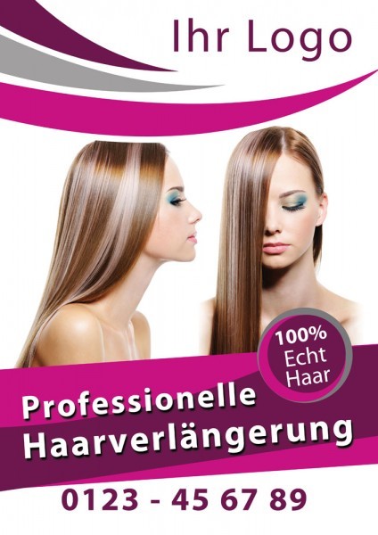 Haarverlängerung Plakat / Poster 07