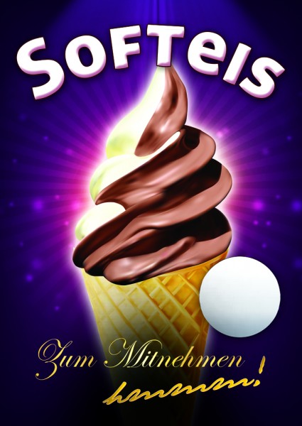 Eiscreme Plakat Motiv 4