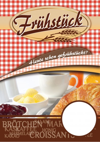 Frühstück Plakat Motiv 01