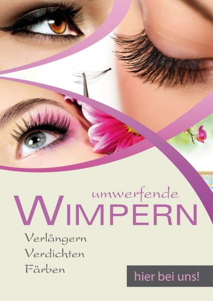 Wimpern Poster Motiv 2