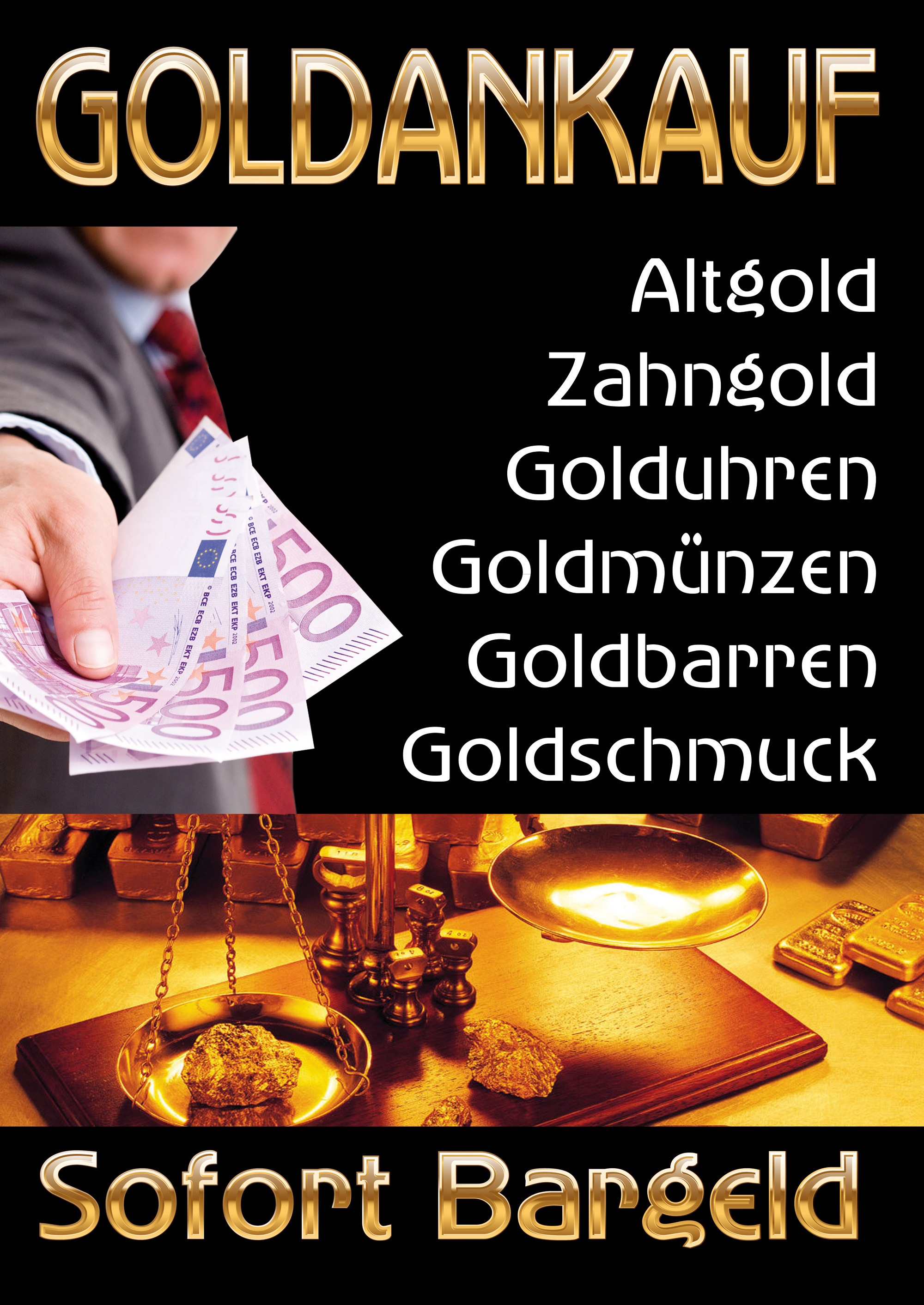 Goldankauf Düsseldorf - Maisenbacher Diamantengroßhandel Gmbh Goldankauf Poster 01 | Goldankauf | Plakat-24.com