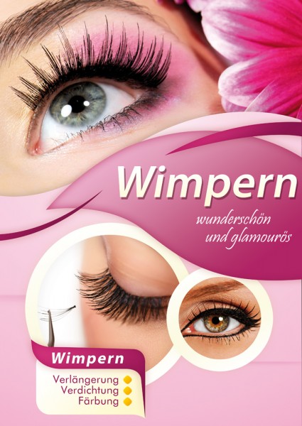 Wimpern Poster Motiv 3