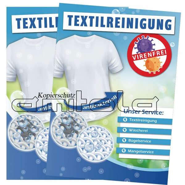 Textilreinigung Poster 01