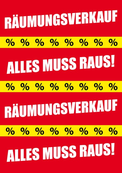 Sale | Rabatt Poster / Plakat 15